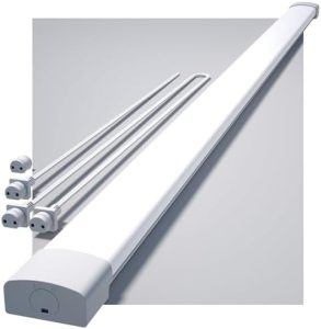 LED Feuchtraumleuchte 150cm – 5000K Kaltes Weiß, 45W, 4950LM – IP65 Wasserdicht für Werkstatt, Keller, Bad und Garage