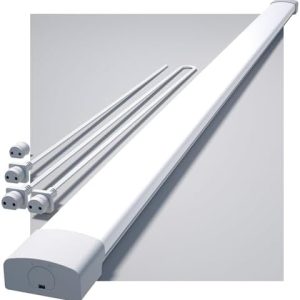 LED Feuchtraumleuchte 150cm – 5000K Kaltes Weiß, 45W, 4950LM – IP65 Wasserdicht für Werkstatt, Keller, Bad und Garage