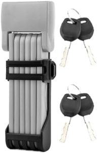 Sekura Faltschloss Fahrrad - Sicherer Diebstahlschutz aus gehärtetem Stahl, 85cm, inkl. Halterung für maximale Sicherhei