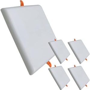 ATOMANT LED-Einbauleuchte 36 W, quadratisch, verstellbar 60-210 mm, 3300 Lumen, ideal für moderne Wohnräume, 5 Stück