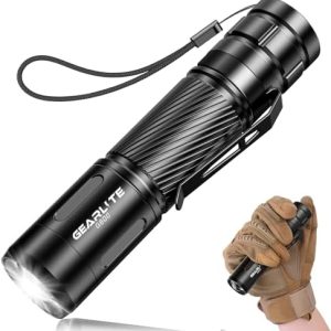 GEARLITE Aufladbare LED Taschenlampe - Superhelle 2000 Lumen, wasserdichte Handlampe für Camping und Outdoor-Aktivitäten