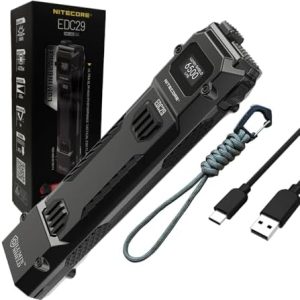 Nitecore EDC29 Taschenlampe - 6500 Lumen, wiederaufladbar, ideal für Outdoor-Abenteuer