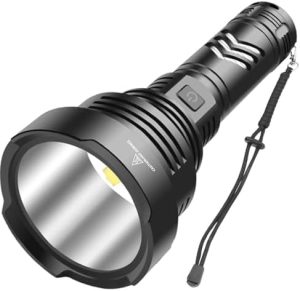 WholeFire LED Taschenlampe 100000 Lumen - Extrem Helle, USB Aufladbare Taktische Taschenlampe für Polizei und Outdoor Ab