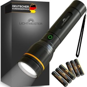 Zebra Taschenlampe LED 500 Lumen - Leistungsstark für Camping und Outdoor Abenteuer