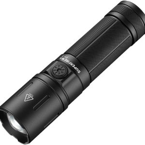 SuperFire P90 LED Taschenlampe, 2100 Lumen super hell, zoombar, ideal für Outdoor-Abenteuer mit 5200 mAh Akku