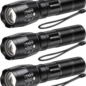 Hochwertige LED-Taschenlampen 3er Set – Taktisch, 5 Modi, wasserdicht & superhell für Camping und Outdoor Abenteuer